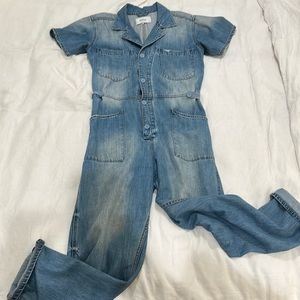 Pistola Denim Buttondown Jumpsuit size M